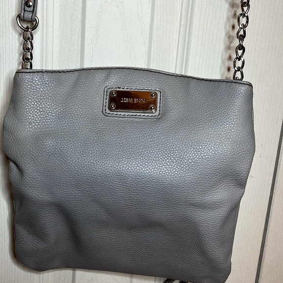 Nine West pocket book. Blue. 8” long. 5” width. Partial Silver chain for strap. - Picture 5 of 10